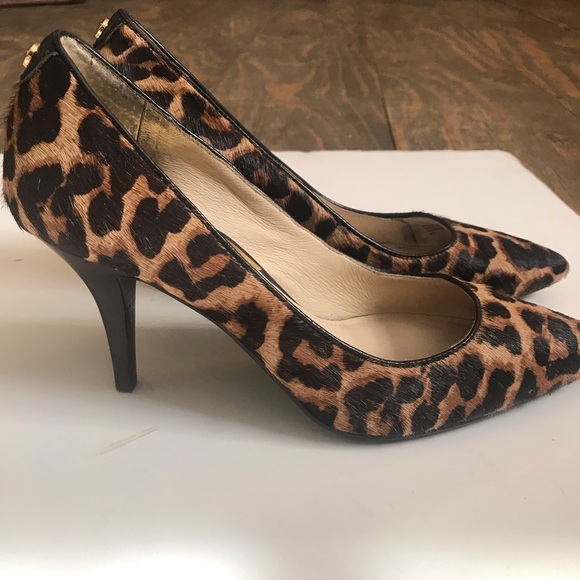 MICHAEL Michael Kors Shoes - Michael Kors Flex Leopard Calf Hair Mid-Heel Pump